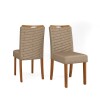 Silla Julia tapizada - Linea Milán Marron