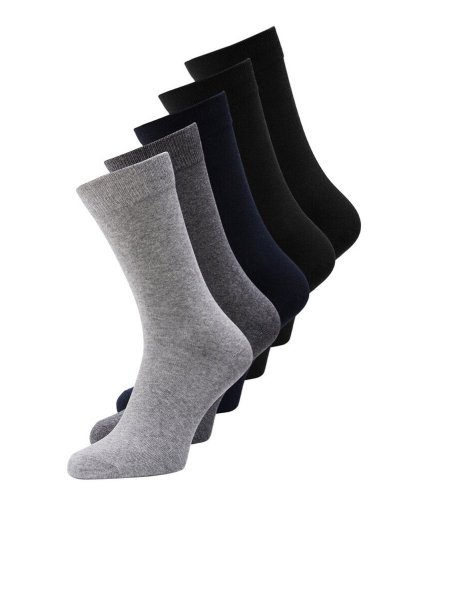 Pack 5 Medias Jens - Dark Grey Melange 