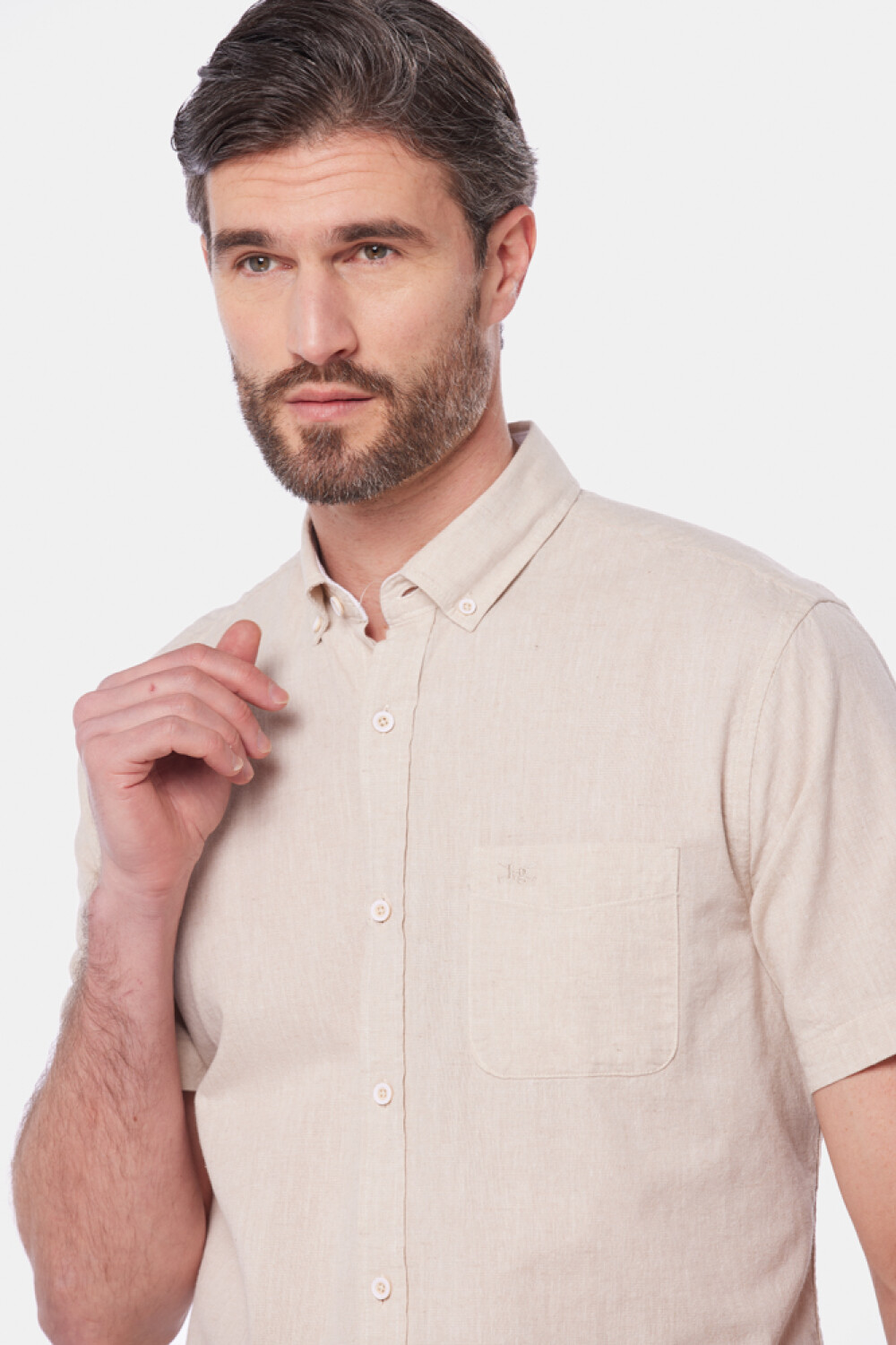 CAMISA DE LINO Beige