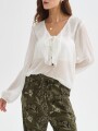 Blusa Ristal Marfil / Off White