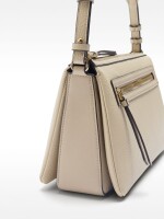 Bolso Bandolera Triple Con Textura crudo