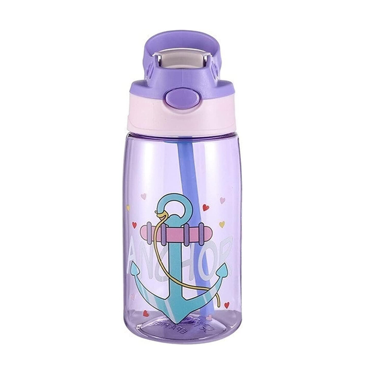 Botella Animada Con Pico Automático - Violeta 