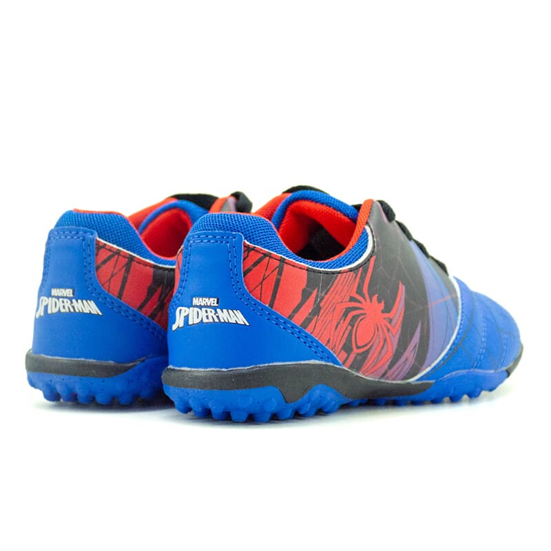 Marvel Zapato Futbol Spiderman de Niños SPTASS23017 Azul-negro