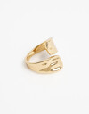 Anillos Medianos y Grandes Metal Anillo Grande Orgánico - Dorado