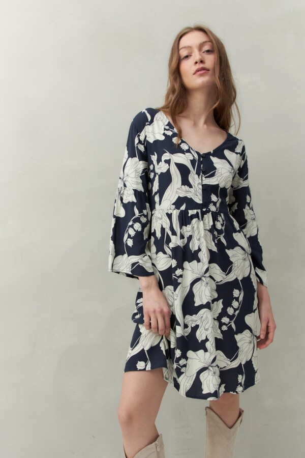 VESTIDO SAMARA Azul Marino