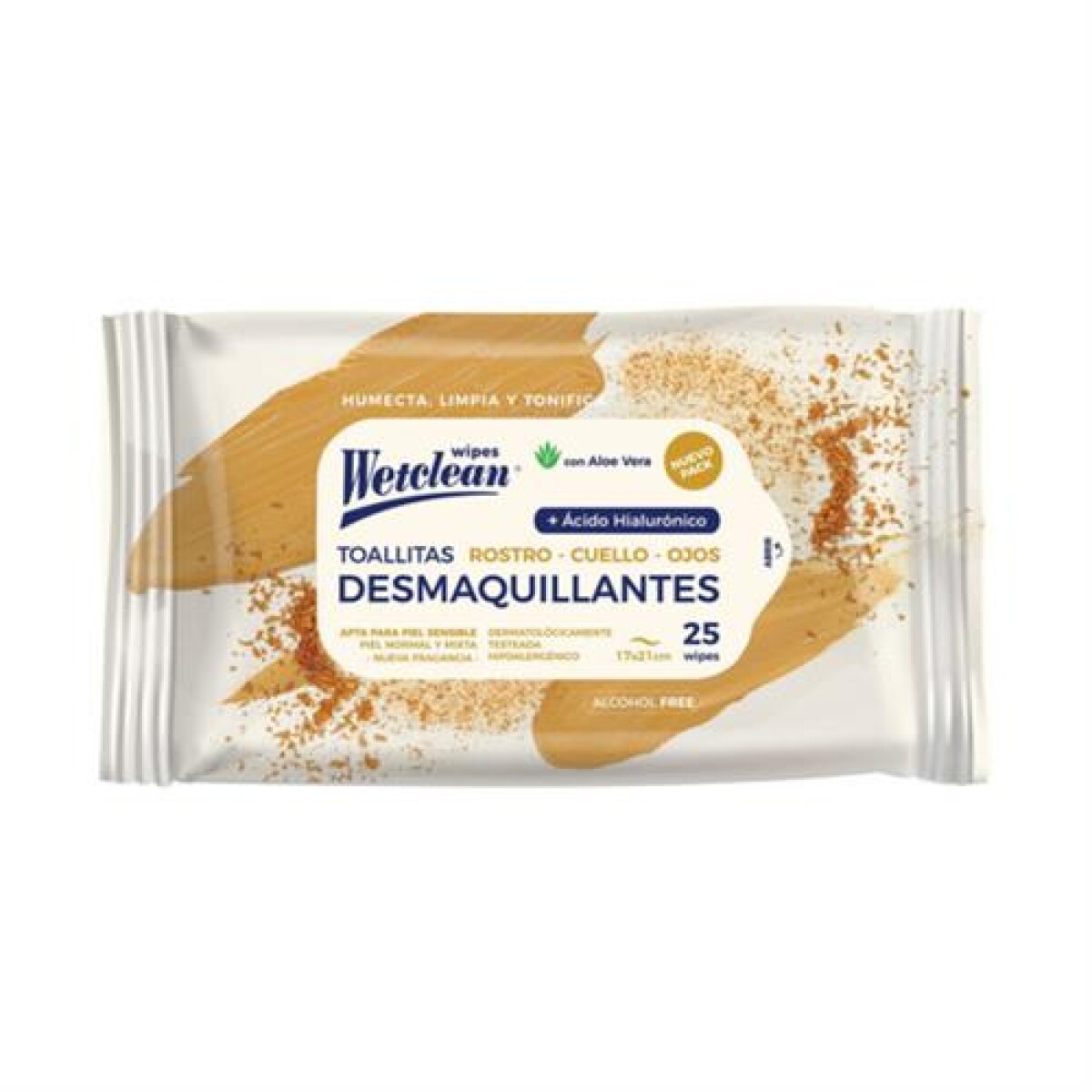 Toallas Humedas WetClean Desmaquillantes 