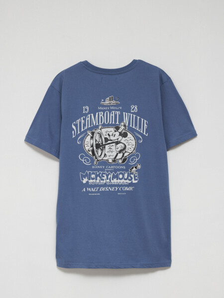 Camiseta manga corta -Mickey Azul piedra