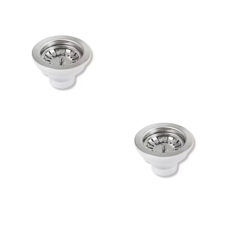 Pileta doble cocina acero inox. 201 Con Valvulas 78x43x21 cm Pileta Doble Cocina Acero Inox. 201 Con Valvulas 78x43x21 Cm