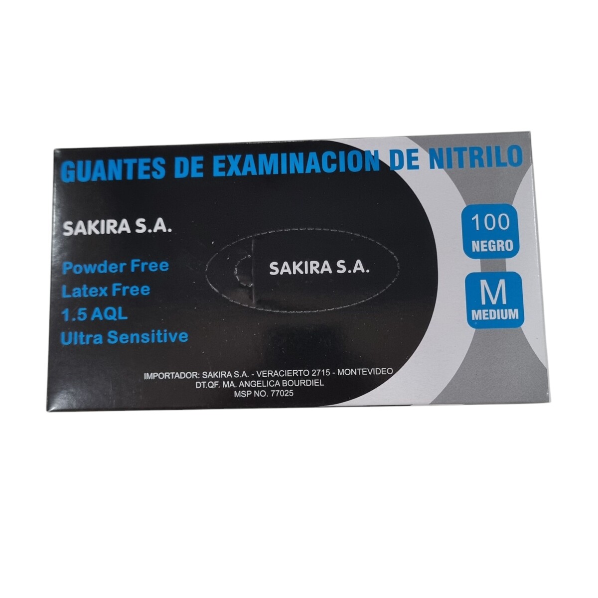 Guante de Nitrilo Negro Económico - XL 