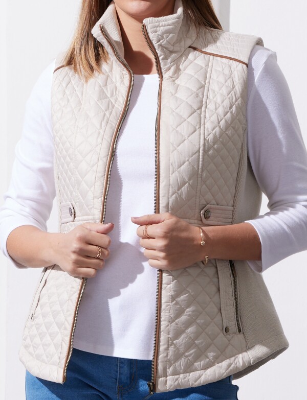 Chaleco Capitoneado BEIGE