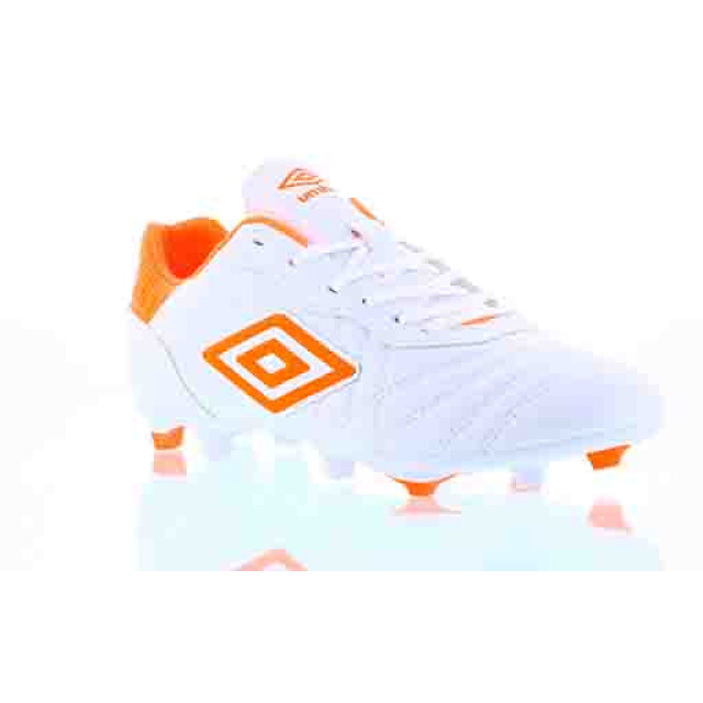 Championes de Fútbol 11 Hombre Umbro Touch FG Blanco - Anaranjado