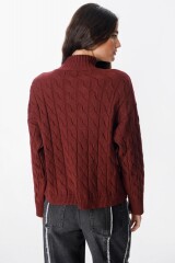 Sweater Liquen Bordeaux