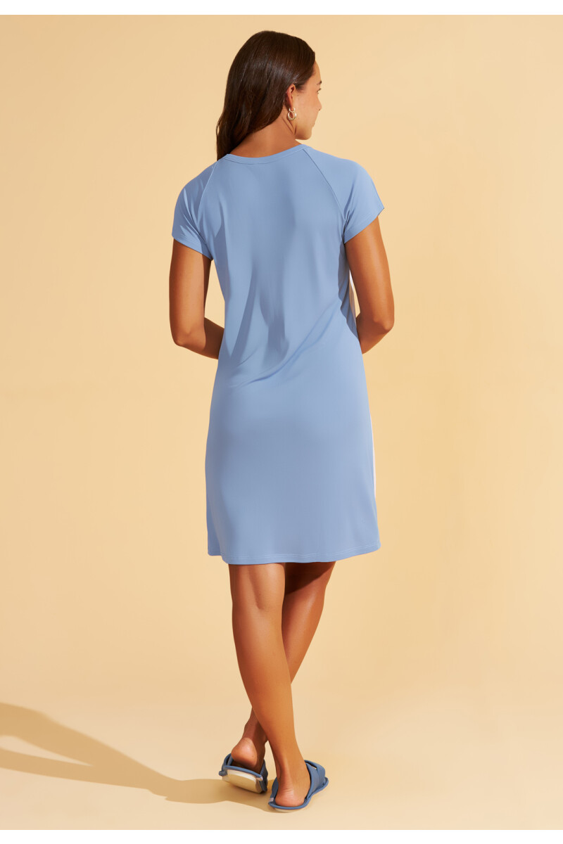 CAMISON ESTAMPADO EST.POMAR C/AZUL-21353