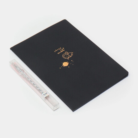 Cuaderno Negro Gatito Tapa Blanda Sc