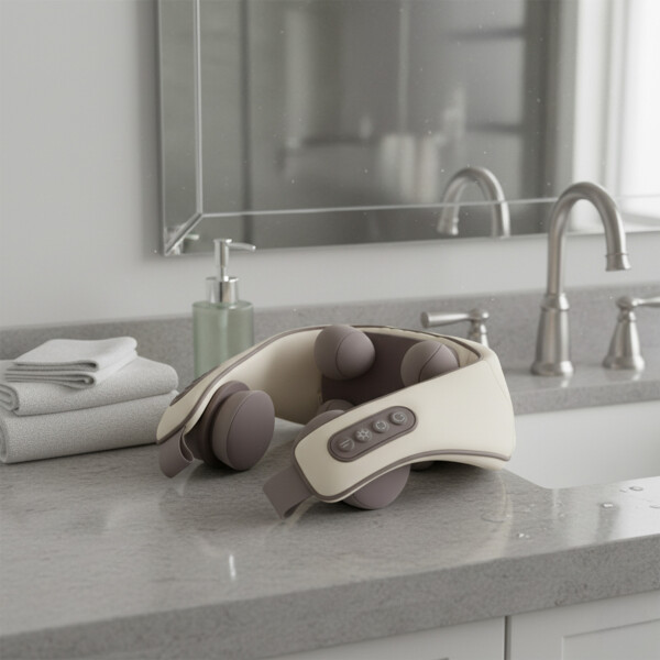 Masajeador Multimodo Cuello Espalda Hombro Electrico Color Beige