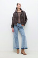 Jean bicolor wide leg Lena jean medio