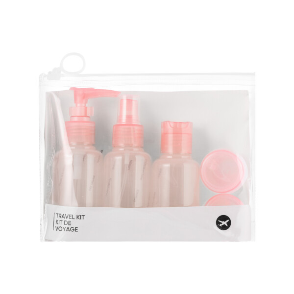Set frascos de viaje rosa