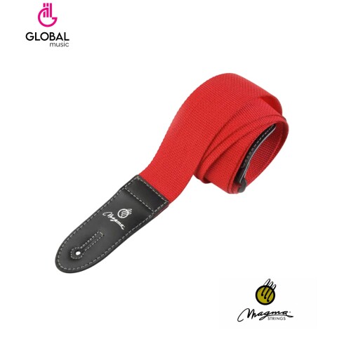 Correa Para Guitarra Magma Polipropileno Roja c/logo Correa Para Guitarra Magma Polipropileno Roja c/logo