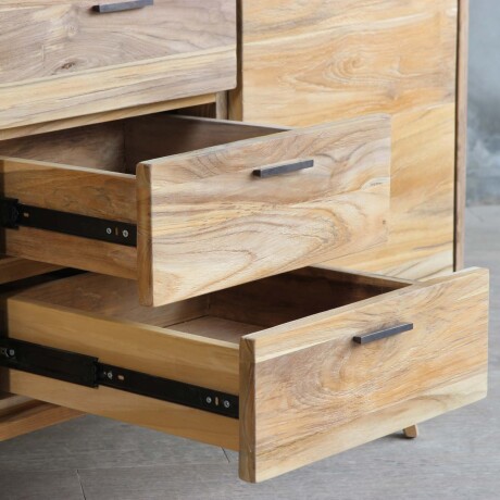APARADOR MADERA-Y-FIBRA-NATURAL NATURAL-BEIGE MID CENTURY