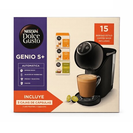 Cafetera Automática Genio S Plus + 3 Cafés NEGRO