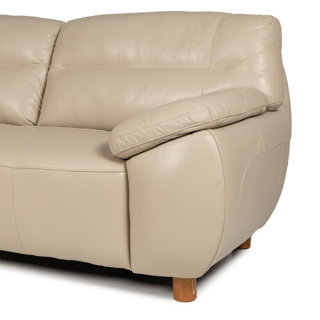 Sofá Romano - Cuero Básico - 3 cuerpos 519 (Beige)