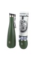 Termo Vacumm Cola De 750ml + Mate De Acero Inox De 240ml verde