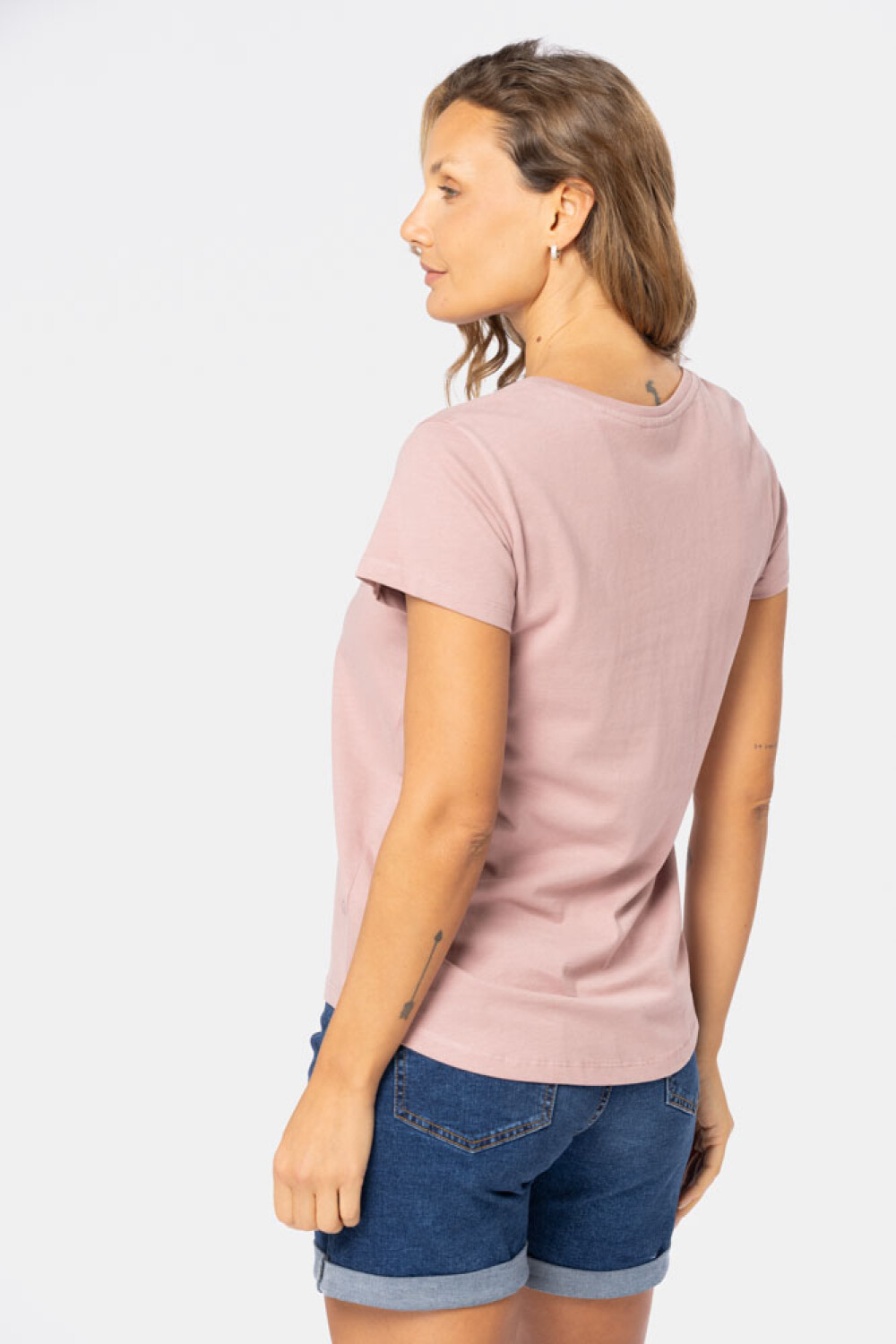 REMERA BÁSICA DE ALGODÓN Rosado