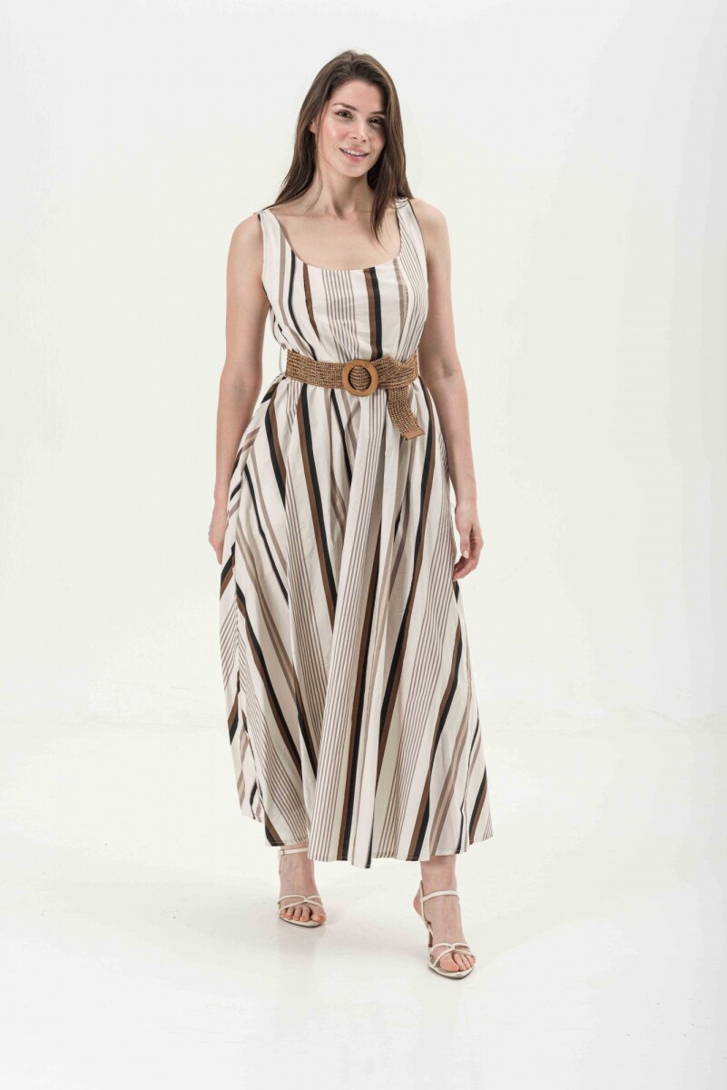 VESTIDO MIRE - ESTAMPADO BLANCO 