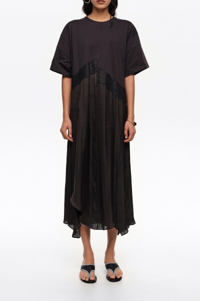 VESTIDO ASIMÉTRICO Negro