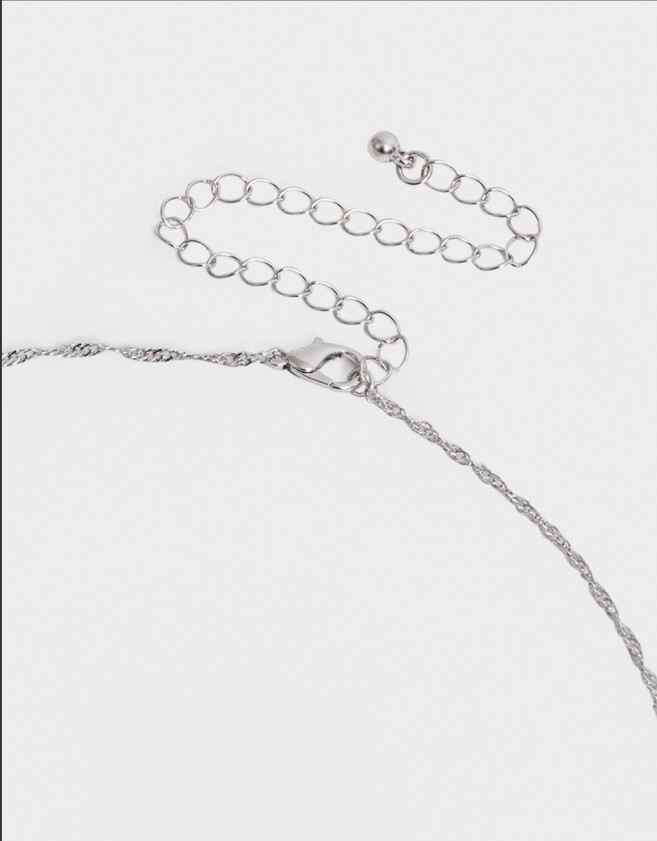 Bijouterie Set Con strass Set De Collar Y Aros Con Strass - Plateado