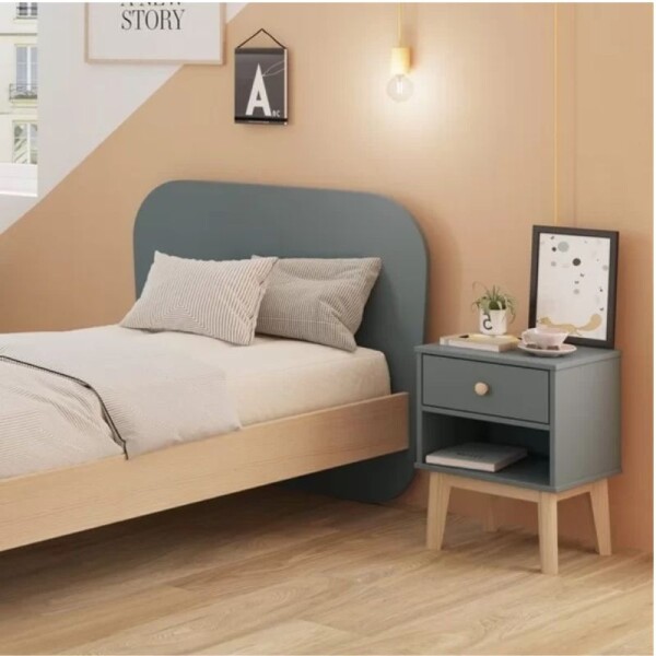 MESA DE LUZ 1 CAJON - CENIZA MESA DE LUZ 1 CAJON - CENIZA