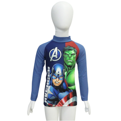 Remera UV Malla Infantil Varios Talles Avengers