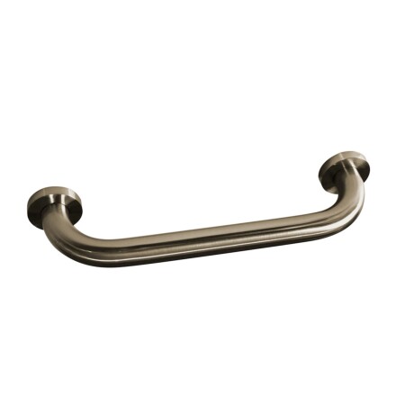 AGARRADERA METALICA 28CM PARA BAÑO LINEA ROMA BRUSHED NICKEL GRIS-BRUSHED NICKEL