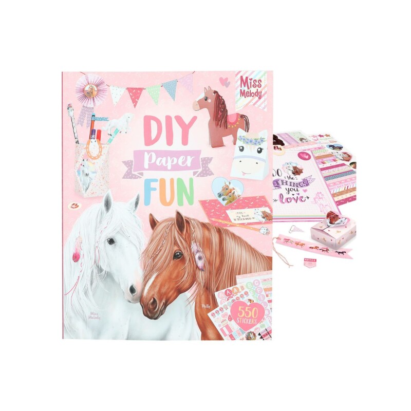 Libro de actividades con 550 stickers DIY Paper -Miss Melody Libro de actividades con 550 stickers DIY Paper -Miss Melody