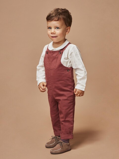 Peto Largo Con Vuelta En Bajo Bermellon Claro