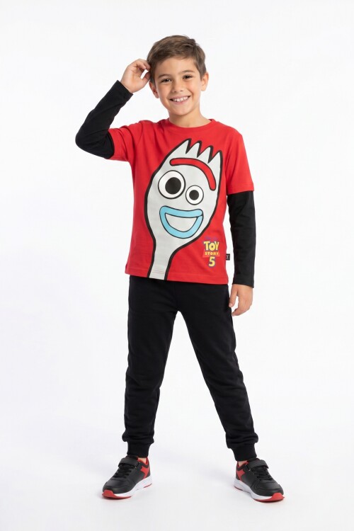 Remera m/l niño TOY STORY FORKY ROJO