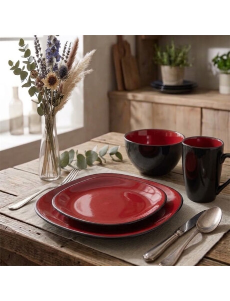 SET16PZAS STONEWARE D27-20-15.5/ML360 BALI CARMINE SET16PZAS STONEWARE D27-20-15.5/ML360 BALI CARMINE