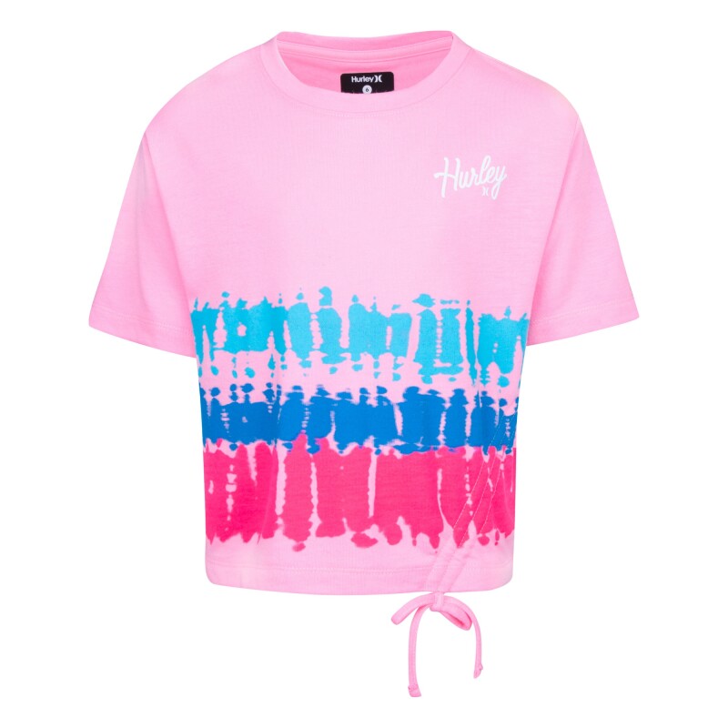 Remera Boxy Tee Cinched Drawc de Niña Rosado