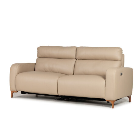 Sofa Hush - Cuero Básico - 2 cuerpos 1001 (Beige)