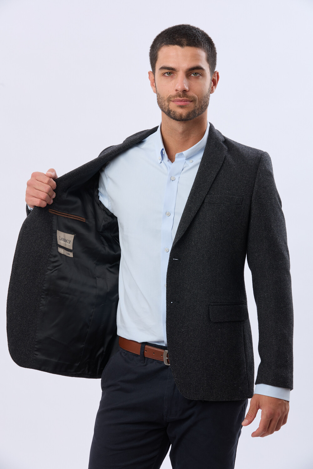 SACO SPORT DE LANA Gris