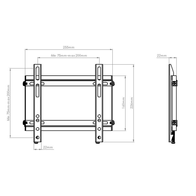 Soporte para TV fijo LED, LCD, Plasma, 3D y Smart TV de 37 “a 85” Soporte para TV fijo LED, LCD, Plasma, 3D y Smart TV de 37 “a 85”