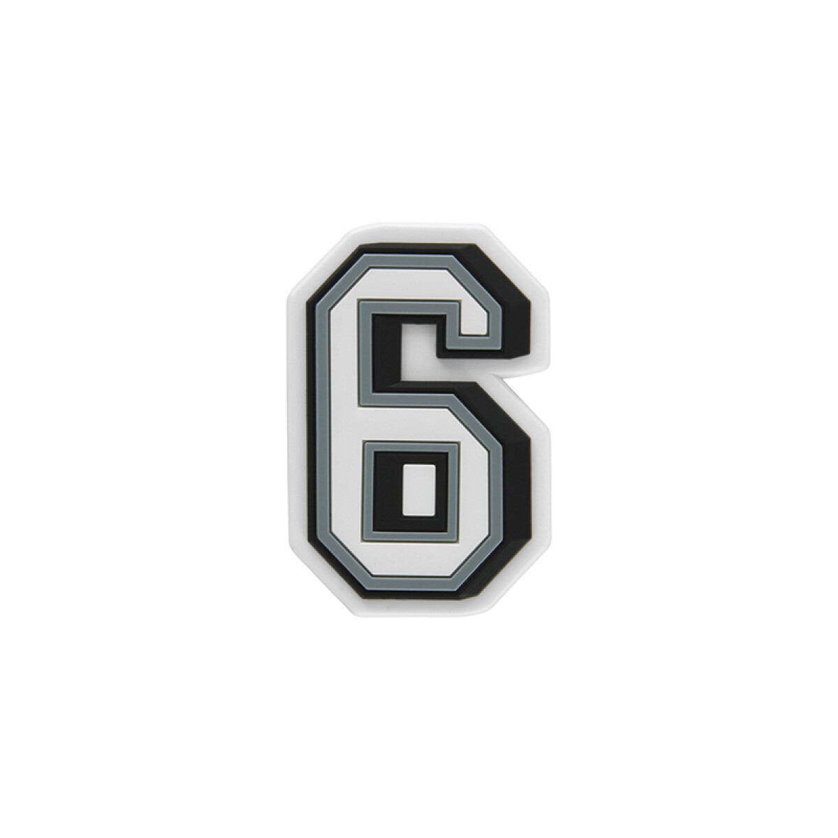 Jibbitz™ Charm Número 6 - Blanco 