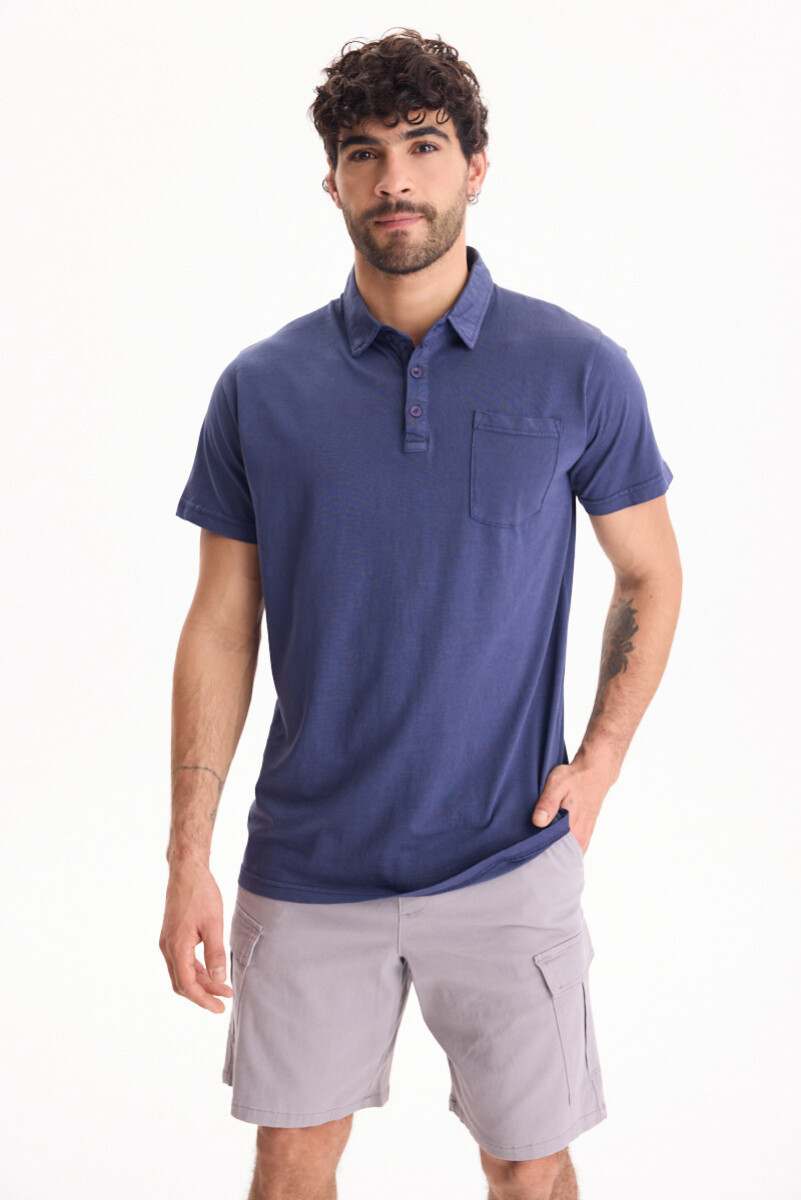 Remera Polo Horizon - Azul 