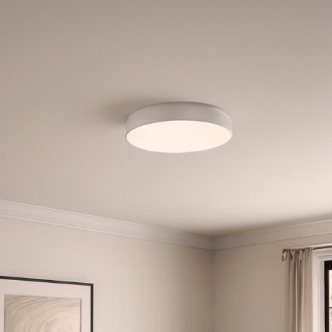 Plafón LED 12W cálido 240V Ø120mm blanco NV2164