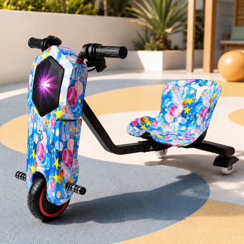 Triciclo Eléctrico Infantil 350W con Bluetooth y Luces RGB Diseño 1