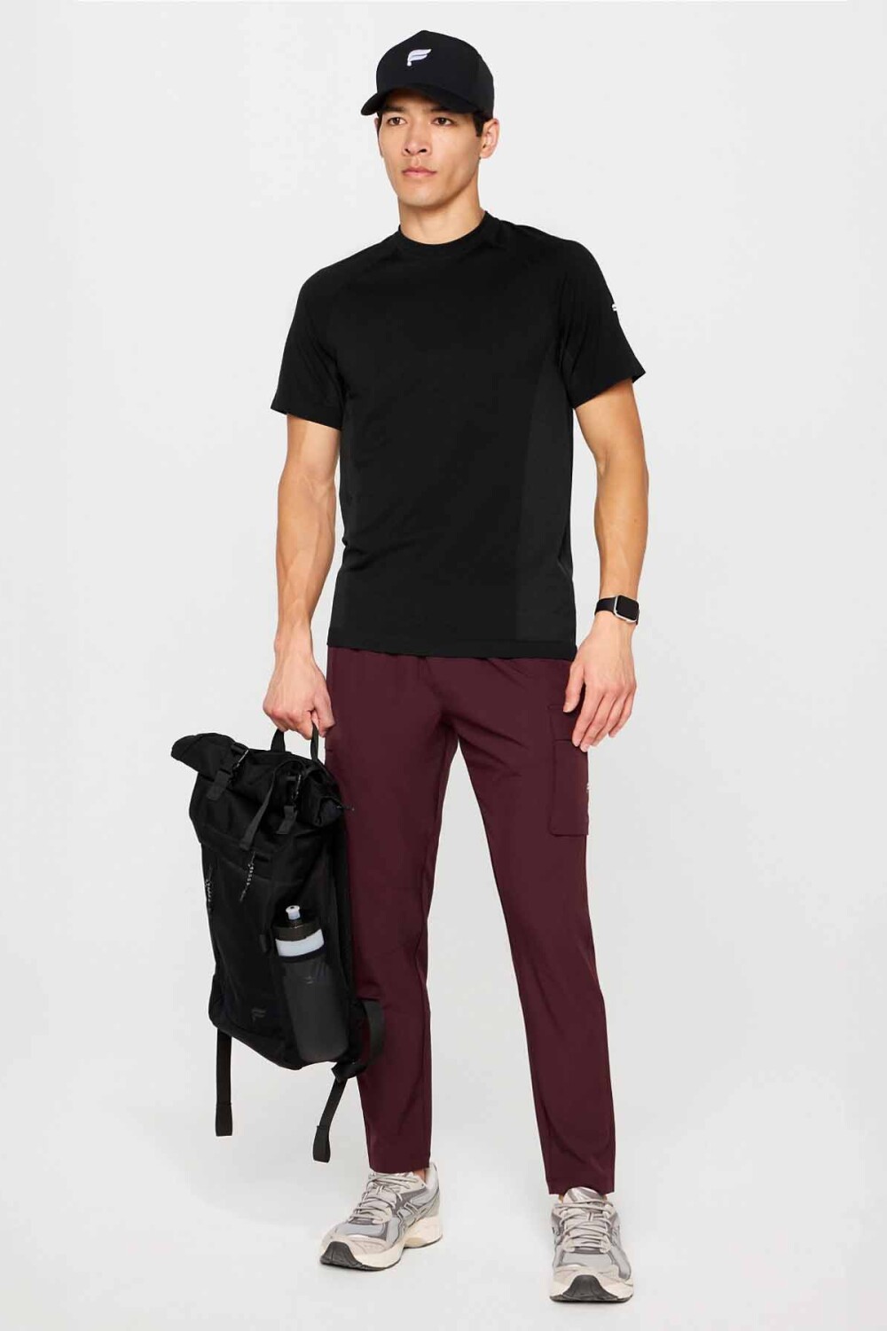 Polo Manga Corta Fit The Training Day Tee Hombre Black