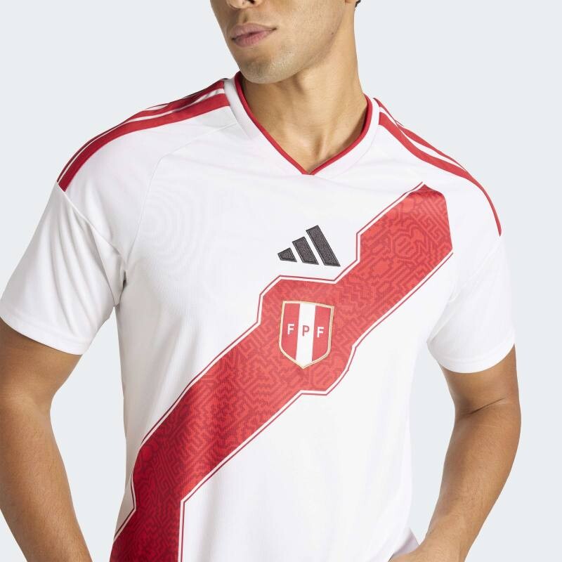 Camiseta Adidas Primera Equipación Perú 26 Blanco