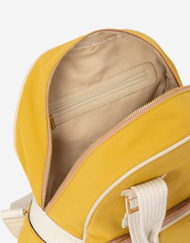 Mochilas Urbanas Mochila Rue Du Voyage - Amarillo Mostaza