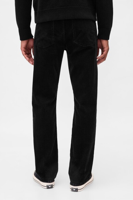 Pantalón De Pana Straight Hombre Black 1