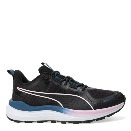 Championes de Mujer Puma Reflect Lite Negro - Azul - Rosado